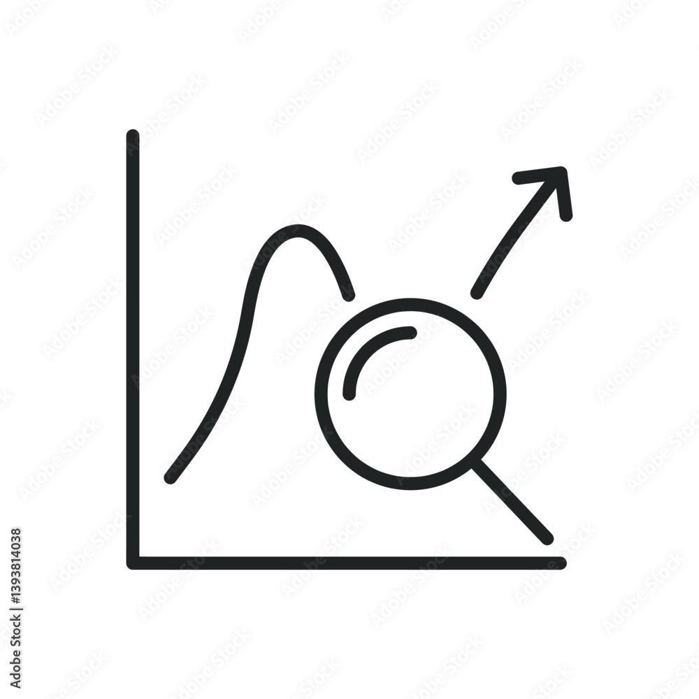 Poster statistics thin line icons. editable stroke and perfect pixel on transparent background