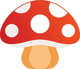 Fototapeta premium Mushroom icon on white background.