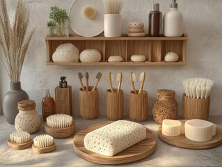 Wooden Bathroom Accessories: Eco-Friendly Sponges, Brushes & Holders
