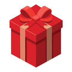 Obraz premium Christmas giftbox vector art illustration. 