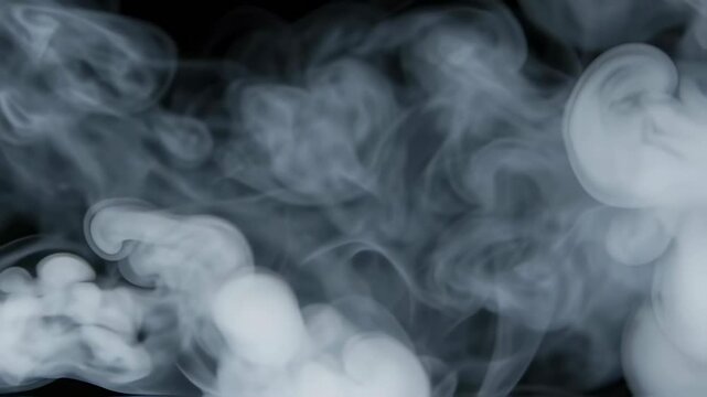 A cigar smoke effect on black background 