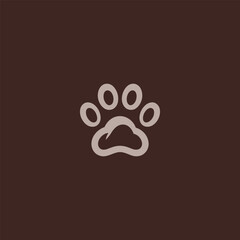 Paw Logo – A simple paw print logo symbolizing pets, care, and compassion.