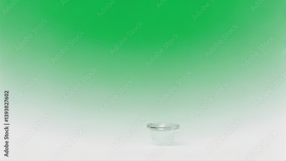 Poster vibrant green gradient background with soft white transition