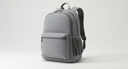 Naklejka premium gray school backpack