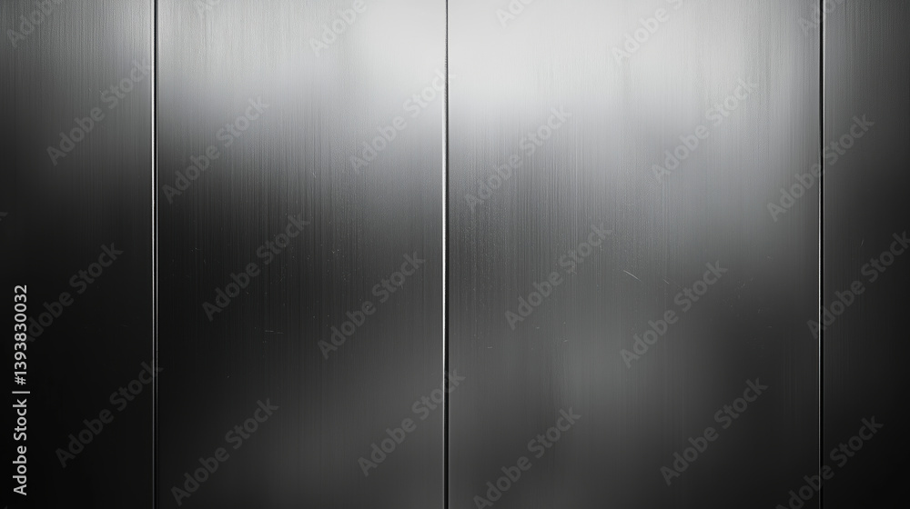 Poster dark metal panels background texture - abstract black geometric surface with vertical lines and subt