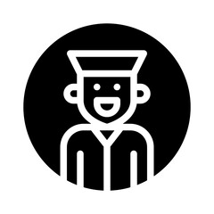 user profile glyph icon