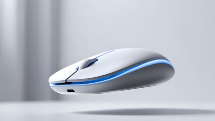 Minimalist Tech Gadget — Wireless Mouse with Light
