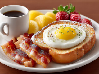 Fototapeta premium breakfast spread: hearty morning meal
