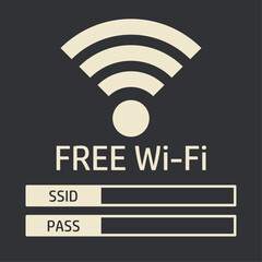 イラスト素材掲示板：フリーWI-Fi,ネットワーク,インターネット,コンピューター,携帯電話