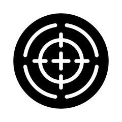 Obraz premium target glyph icon