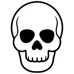 Skull Icons Silhouette Vector Illustration Bold and Edgy Graphics for Creative Projects