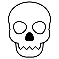 Skull Icons Silhouette Vector Illustration Bold and Edgy Graphics for Creative Projects