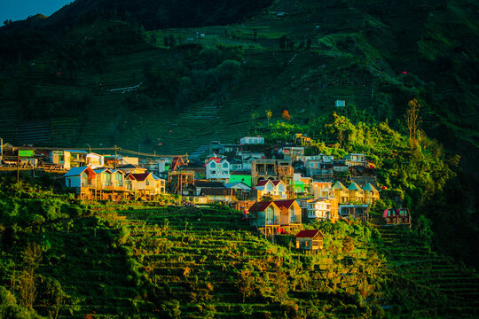 village in the mountains. Wonosobo, Indonesia.