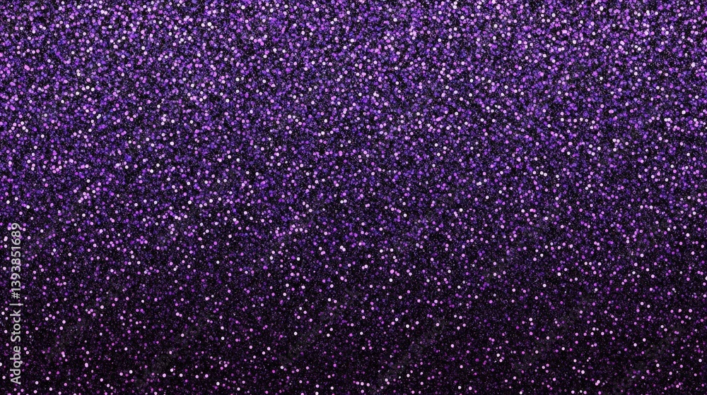 Aufkleber shimmering purple glitter background with sparkling bokeh lights and soft gradient texture for festi