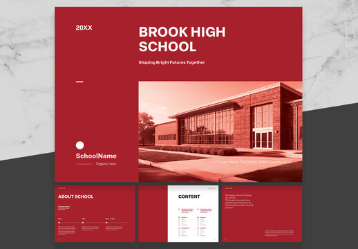 Red And Black School Profile