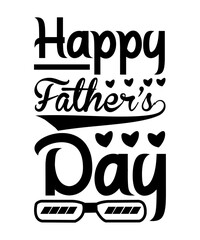 Happy fathers day typography t-shirt design