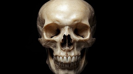 Human Skull: Anatomy, Death, and Mortality in a Detailed Study of the Cranium and Skeletal Structure