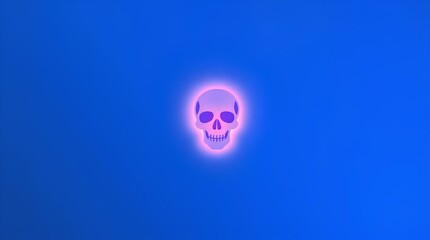 Radiant blue skull with golden wings floating above a planet. Surrounded by planetary orbits, it symbolizes a guardian of a space realm.


