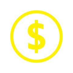 dollar button icon