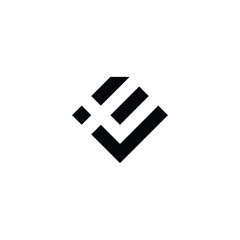 Letter t diamond geometric symbol simple logo vector