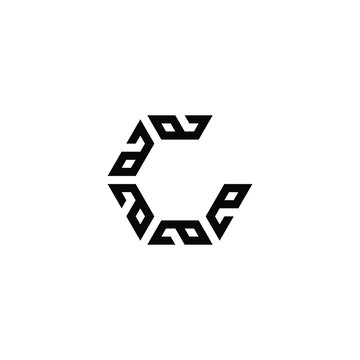 recommend clip art: Letters a, letter G hexagon geometric symbol simple logo vector
