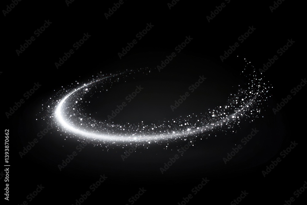 Wall mural a vector glowing light effect design magic astronomy.