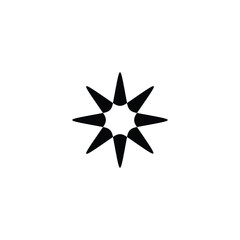 Bullets, one geometric symbol simple logo vector