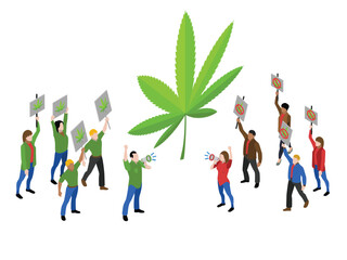 protest or demonstration related to cannabis legalization