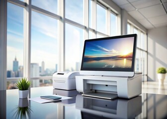 Office Printer on Screen Digital Display