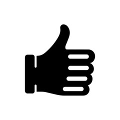 Thumbs up icon with transparent background
