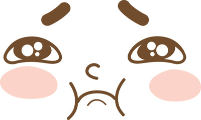 뚱한 얼굴표정