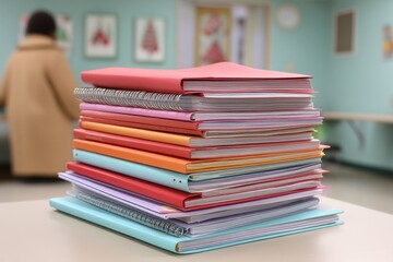 A classroom morning routine with students taking out notebooks and planners