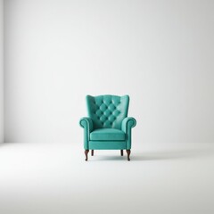 Fototapeta premium armchair isolated on white background