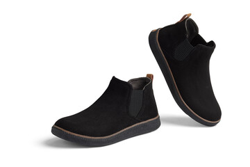 fashionable leather  shoe on transparent background 