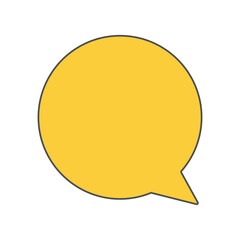 yellow speech bubble