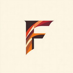 Letter F Logo Design &ndash; Modern Minimalist Monogram for Branding and Business Identity