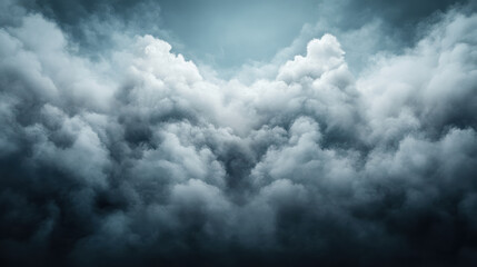 Obraz premium Dramatic clouds create moody atmosphere, evoking sense of mystery and depth