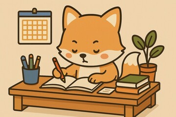 cat and book