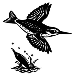 vector illustration of a bird