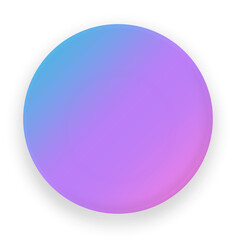 Fototapeta premium blue purple pink gradient button shadow isolated transparent background