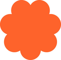 Flower Silhouette Abstract Geometric Shapes Decoration