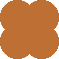 Flower Silhouette Abstract Geometric Shapes Decoration