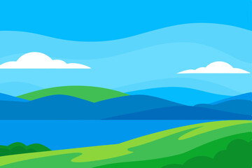 Obraz premium landscape with mountains