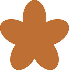 Flower Silhouette Abstract Geometric Shapes Decoration