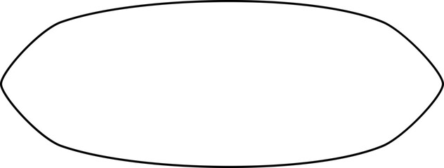 Lined Oval Circle Abstract Geometric Shapes Decoration