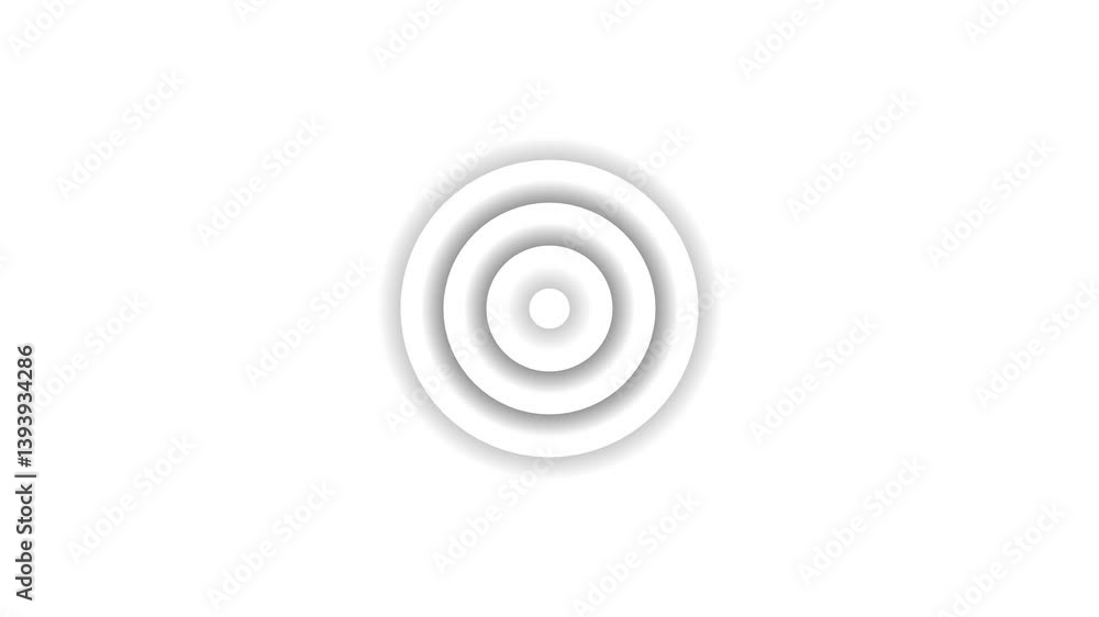 Poster radio waves animation on background concept.radio wave signal animated video, technology concept. ra
