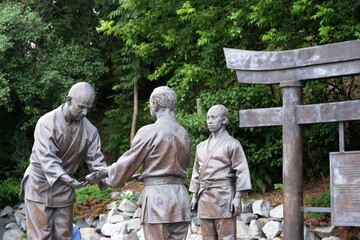 Memorial complex to the founder of Russian judo Vasily Oschepkov. Vladivostok