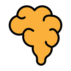 Brain Vector Filled Icon Design