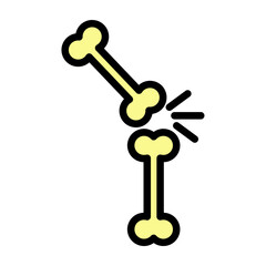 Bones Vector Filled Icon Design