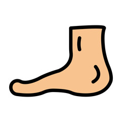 Ankle Vector Filled Icon Design